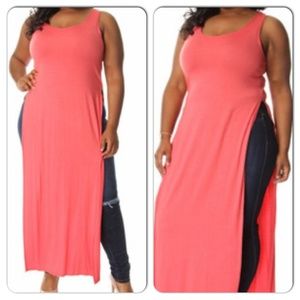 Plus size maxi top